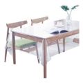 Transparent Clear Dining/ study Table Cover mat / Cloth Waterproof Protector - For 6/8 Chair Transparent Table cloth ( 6/8 chairs) 16mm. 