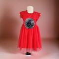 Baby Girl Party Dress Princess Birthday Clothes  Solid Color Strap Tulle Dress  0-7. 