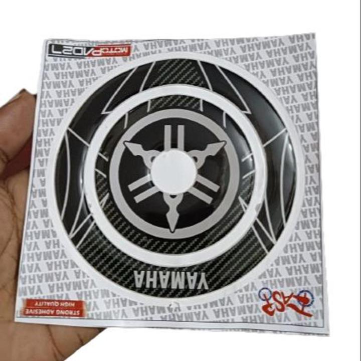 Fue Tank Pad Sticker Or Fuel Cap Protector- YAMAHA  (Black) h