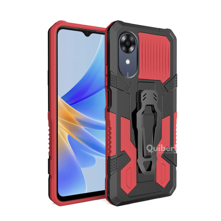 Quiberk%20for%20OPPO%20A17k%20Shockproof%20Armor%20Case%20Belt%20Buckle%20Stand%20Sports%20Hard%20Cover%20-%20Image%202