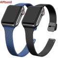 Milanese strap For Apple Watch band 45mm/41mm 44mm 40mm iWatch band Stainless steel bracelet Apple watch series 5 4 3 SE 6 7 8. 