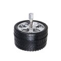 1 Pcs Wheel Ash Tray Modern Wind proof Cigarete Ashtray Tire Shape Car Cigaratte Cigarate Ashtray Case Lighter.