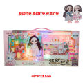 80cm Barbie Doll Girl Princess Dress Up Wink Eyes With Light Music Joint Doll Toy. 