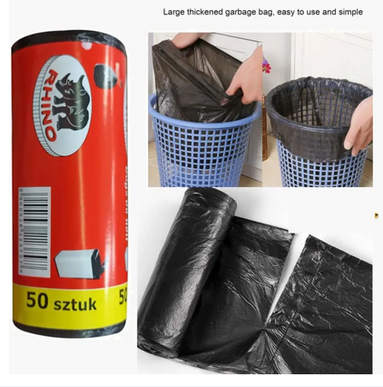 Garbage bags on roll 50pcs For lite use