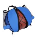 Basketball Bag Soccer Ball Shoulder Bags with Two Elastic Side Pockets Two-way Open Ball-Bag Sport Equipment Storage Bag. 