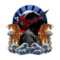 Sakura Racer Samurai Car Sticker JDM Creative Biker Man Decal Windows Car Trunk Decoration Vinyl Car Wrap Anime Accessories. 