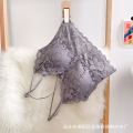 French New Lace Beautiful Back Sling Bra Strap Latex Cup Comfortable Basic Wrapped Chest Outer Wear Slim Fit Sexy Vest. 