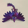 3D Printed Dragon With Wings Animals Toy Crystal Dragon Fidget Toys Full Articulated Dragon Crystal Dragon Adults Fidget Toys For Autism ADHD Home Office Decor Fayshow. 