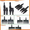 【Fashion】PowMr One pair MC4 T Branch Panel Cable Connectors Male & Female MC4T-AN. 