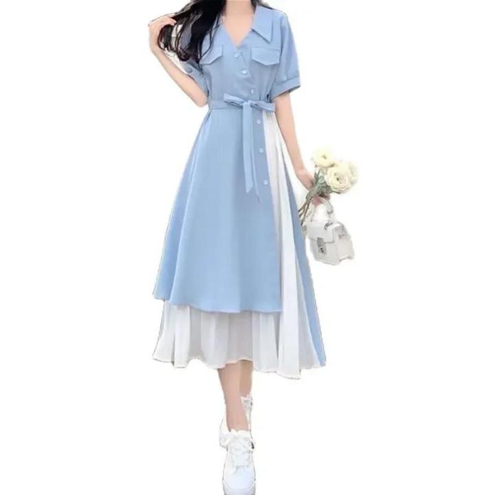 V-Neck%20Long%20Dress%20Korean%20Fashion%20Robe%20Playa%20Summer%20Dresses%20Women%202024%20Casual%20Urban%20Trendyol%20Female%20Clothing%20Elegant%20Gowns%20Basic%20-%20Image%206
