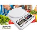Digital Kitchen Scale – 5 KG - White. 