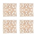 Wooden Mouldings Decal-4x Wooden Decal-Wood color.