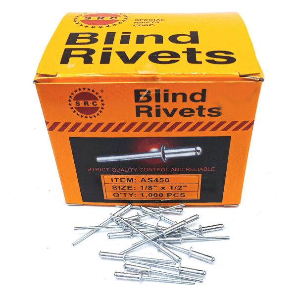 100 pics 450 Aluminum steel blind rivet.