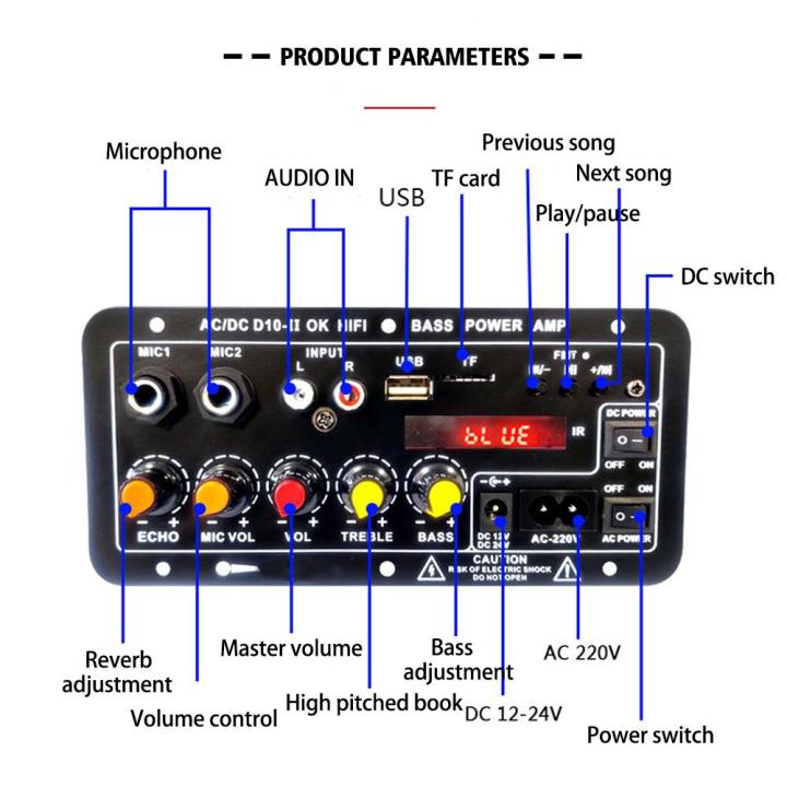 D10-II%2012V%2024V%20Car%20Bluetooth%20Amplifier%20Board%20AUX%20TF%20Card%20USB%2030-120W%20For%204%20Ohm%2040W%20Speaker%20220V%20EU%20Subwoofer%20Audio%20Amp%20Module%20-%20Image%206