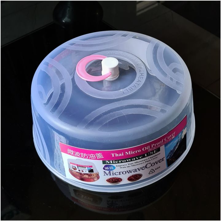 Microwave%20Food%20Cover%20Splatter%20Guard,%20Clear%20Plastic%20Dish%20Lid%20for%20Plates%20-%201%20Pc%20-%20Image%203