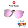 Fishing Women Mirror Purple Polarized Pilot Flip Up Clip on Sunglasses Driving Ladies Pink Sun Glasses Night Vision Lens.