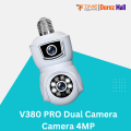 V380 PRO Dual Camera for Indoor Light Bulb Security Camera 360 Degree WiFi Security Cameras Night Vision 10x Hybrid Zoom for E27 Socket 4MP. 