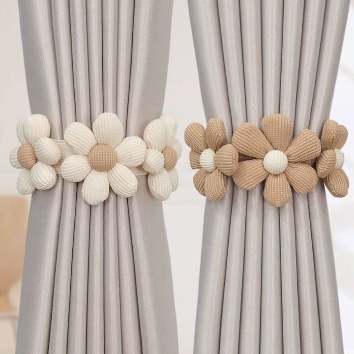 2PCS%20Curtain%20Ring%20Curtain%20Holder%20Flowers%20Curtain%20Tieback%20Cute%20Creative%20Curtain%20Buckle%20Flower%20Shape%20Curtain%20Clip%20Home%20Decor%20-%20Image%203