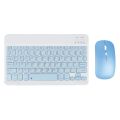 Wireless Keyboard and Mouse Set: Compact Bluetooth Keyboard (Rechargeable) with Matching Mouse. English Ergonomic Design for a Comfortable Experience on iPad, Tablets, Phones, Laptop, Android, iOS, and Windows. 