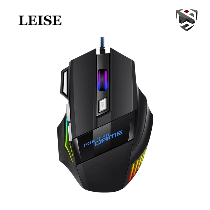 Leishe G950 Revolver Lightning Ergonomic Gaming Mouse With Clich Wheel And Precise Targeting USB Optical Wired Gaming USB Gaming Mouse Laser Work Mouse Rgb LED Wireless Mouse