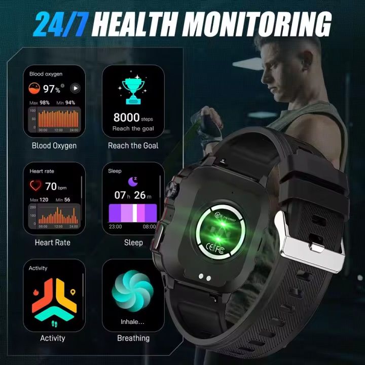 Timack%C2%AE%20Q11%20Smart%20Watch%201.96inch%20Large%20Screen%20HD%20Bluetooth%20Call%20Voice%20Assistant%20Men%20Smartwatch%20Sports%20Fitness%20Tracker%20-%20Image%208