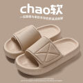 Slippers women's summer velcro non-slip home bathroom bath couple stepping on feeling soft soled home slippers wholesale. 