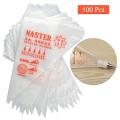 100pcs Disposable Piping Bag Pastry Bag Icing Piping Cake Cupcake Decorating Tools Bags. 
