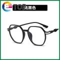 【3C VictoryEagle】Anti-blue light polygonal large frame flat mirror light frame plain glasses frame. 