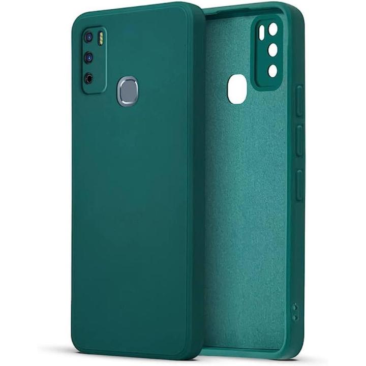 For Infinix Hot Play Heavy Strong Liquid Silicone Soft Gel Rubber