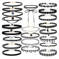 WKOUD 22Pcs Choker Set Black Chokers Necklaces For Women Velvet Choker Necklaces Girls Classic Choker Henna Layered Necklace. 