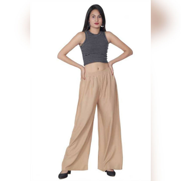 Women Stylish Linen Palazzo For Woman