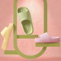 Thick Sole Summer Beach Slides Men’s Bathroom Anti-Slip Slipper Soft Sandals Fashion Women Flip-Flops Shoes. 