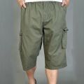 Cotton 3 Quarter Casual Pants For Men - Short Pant.