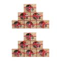 24Pcs Christmas Cookie Box Food Safe Kraft Paper Baking Box for Packag Cakes Pastries At Christmas Parties Set. 
