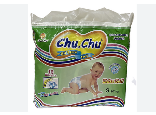 Chu Chu Pants System Baby Diapers (S Size) (16Pcs)