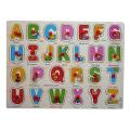 Wooden Puzzle Picture Board ABC Alphabet Vocabulary Wooden Jigsaw Puzzle. 