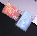 5/10Pcs Transparent PVC Card Holder Waterproof ID Card Case Anti-demagnetization Frosted Bank and Bus Card Case Atm Card Holder Prevent From Damage Scratch.