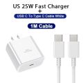 PD 25W Super Fast Charger For Samsung Galaxy S23 Ultra S22 Note 20 10 Plus Cargador USB Type C Fast Charging Charger Phone Cable.