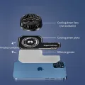 [Cooling Fan Excluded] Cell Phone Cooler Plate Radiator Magnetic Radiating Sticker for Game Cooling Fans Heat Sink. 