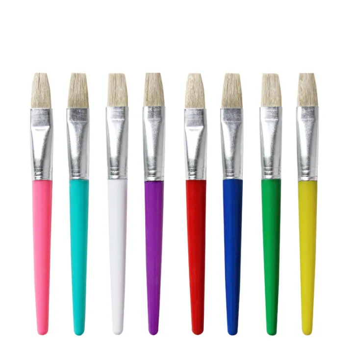 EZONE%20Paint%20Brush%20For%20Children%20Oil%20Watercolor%20Painting%20Candy%20Color%20Plastic%20Handel%20Bristel%20Brushes%20Gouache%20Drawing%20Art%20Supply%20-%20Image%206