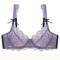 2022 Lace Plus Size ABCDE Cup Underwear Women Bras Three Quarter Top Ultra Thin Thick BH Push Up Female Lingerie. 