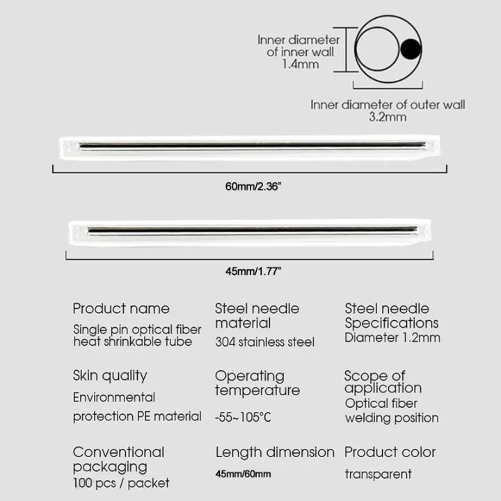 100pcs%20Fiber%20Splice%20Sleeves%EF%BC%8845mm%2060mm%20%EF%BC%89Fusion%20Fiber%20Optic%20Cable%20Heat%20Shrinks%20Tubing%20304%20Stainless%20Steel%20Protection%20Tubes%20-%20Image%203