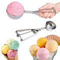 Large Ice Cream Scoop - Stainless Steel Cookie Scoop Melon Scoop Meat Baller 5.4 Tablespoon Scoop Muffin Potato Masher. 