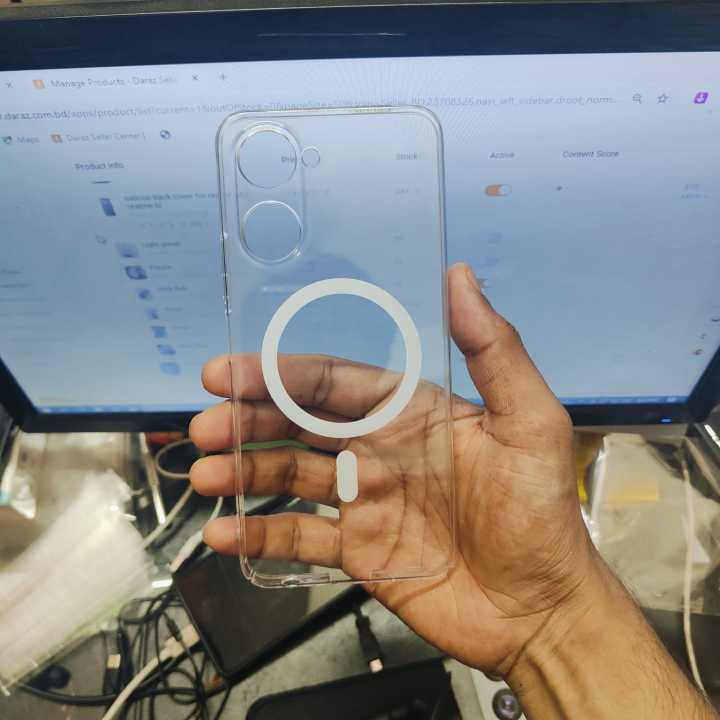 For%20Vivo%20Y03/%20Vivo%20Y03T/vivo%20Y18/%20Vivo%20Y18T/%20Vivo%20Y18i/Y18E%20Transparent%20Magnatic%20Anti%20Yellow%20Clear%20Magsafe%20Protective%20Phone%20Case%20Back%20Cover%20-%20Image%205
