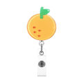 ABS Badge reel clip Unique ID Card Holder Retractable Nurse ID card holder Fruit Cute Fruit cartoon design for Nurse badge holder for hospitals ID card holder for doctors Students' badge reel clip.