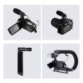 MAMEN Video Recording Microphone with ConyHair Windshield 3m Distance Cardioid Pickup for Camera Phone Livestream Vlog Interview.