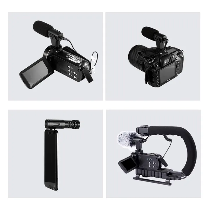 MAMEN%20Video%20Recording%20Microphone%20with%20ConyHair%20Windshield%203m%20Distance%20Cardioid%20Pickup%20for%20Camera%20Phone%20Livestream%20Vlog%20Interview%20-%20Image%205