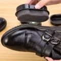 1pc Quick Polish Double-sided Leather Shoe Brush Polish Brush Shoe Maintenance Brightening Cleaning Duster Sponge Wipe Colorless.