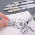 1/5Pcs 0.5/0.7Mm Simple Transparent Automatic Pencil Student Exam Activity Pencil Writing Pressing Pen Office Stationery Supplies. 