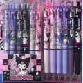 6 Pieces Box Kuromi V2 Black Ink Ballpoint Pens Journaling Student Stationery Set School, Gifts, Artists.